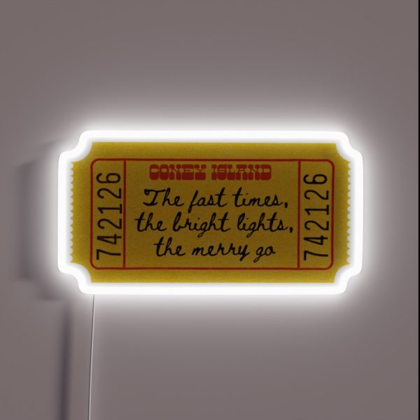 Taylor Swift Coney Island RGB Neon Sign