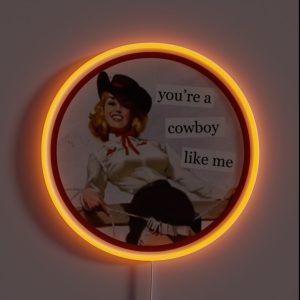 Taylor Swift Cowboy Like Me RGB Neon Sign