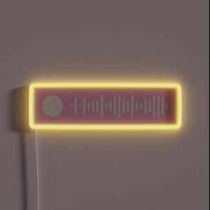 Taylor Swift Entire Discography Spotify Code RGB Neon Sign