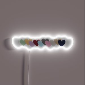 Taylor Swift Eras Hearts Subtle Swiftie RGB Neon Sign