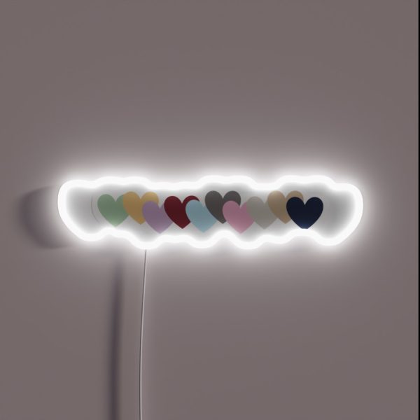 Taylor Swift Eras Hearts Subtle Swiftie RGB Neon Sign