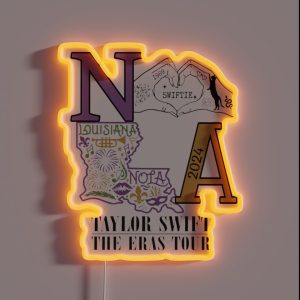 Taylor Swift Eras Tour NOLA RGB Neon Sign Taylor Swift Eras Tour NOLA RGB Neon Sign