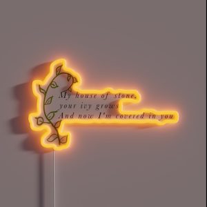 Taylor Swift Evermore Ivy Lyrics RGB Neon Sign