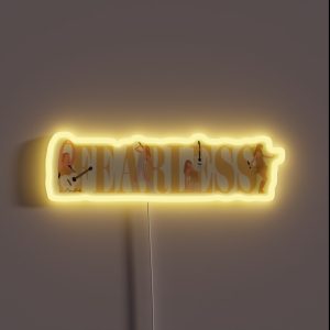 Taylor Swift Fearless Eras Tour Logo Art RGB Neon Sign