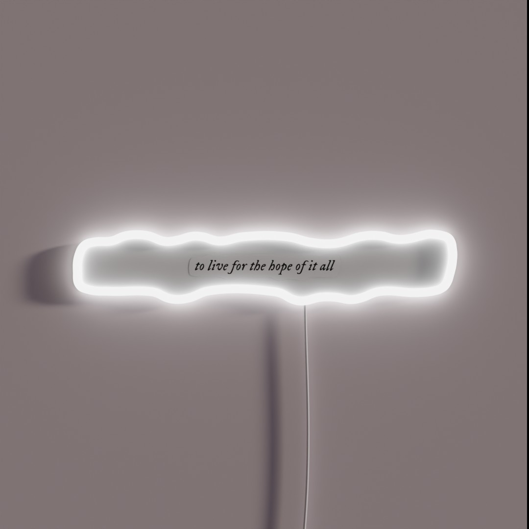 Taylor Swift Folklore To Live For The Hope It RGB Neon Sign Taylor Swift Folklore To Live For The Hope It RGB Neon Sign