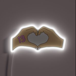 Taylor Swift Hand Heart 13 RGB Neon Sign Taylor Swift Hand Heart 13 RGB Neon Sign