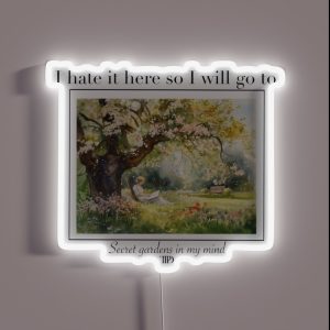 Taylor Swift I Hate It Here RGB Neon Sign