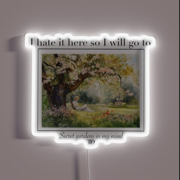 Taylor Swift I Hate It Here RGB Neon Sign