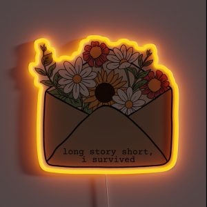 Taylor Swift Long Story Short I Survived RGB Neon Sign