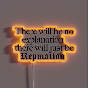 Taylor Swift Rep Quote RGB Neon Sign Taylor Swift Rep Quote RGB Neon Sign