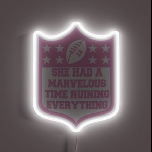 Taylor Swift She Had A Marvelous Time Ruining Football Pink RGB Neon Sign