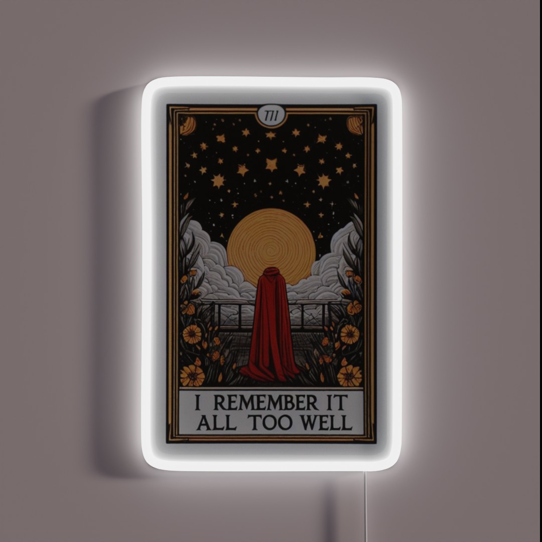 Taylor Swift Tarot I Remember It All Too Well RGB Neon Sign Taylor Swift Tarot I Remember It All Too Well RGB Neon Sign