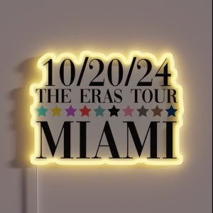 Taylor Swift The Eras Tour Miami Night 3 RGB Neon Sign