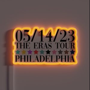 Taylor Swift The Eras Tour Philadelphia Night 3 RGB Neon Sign