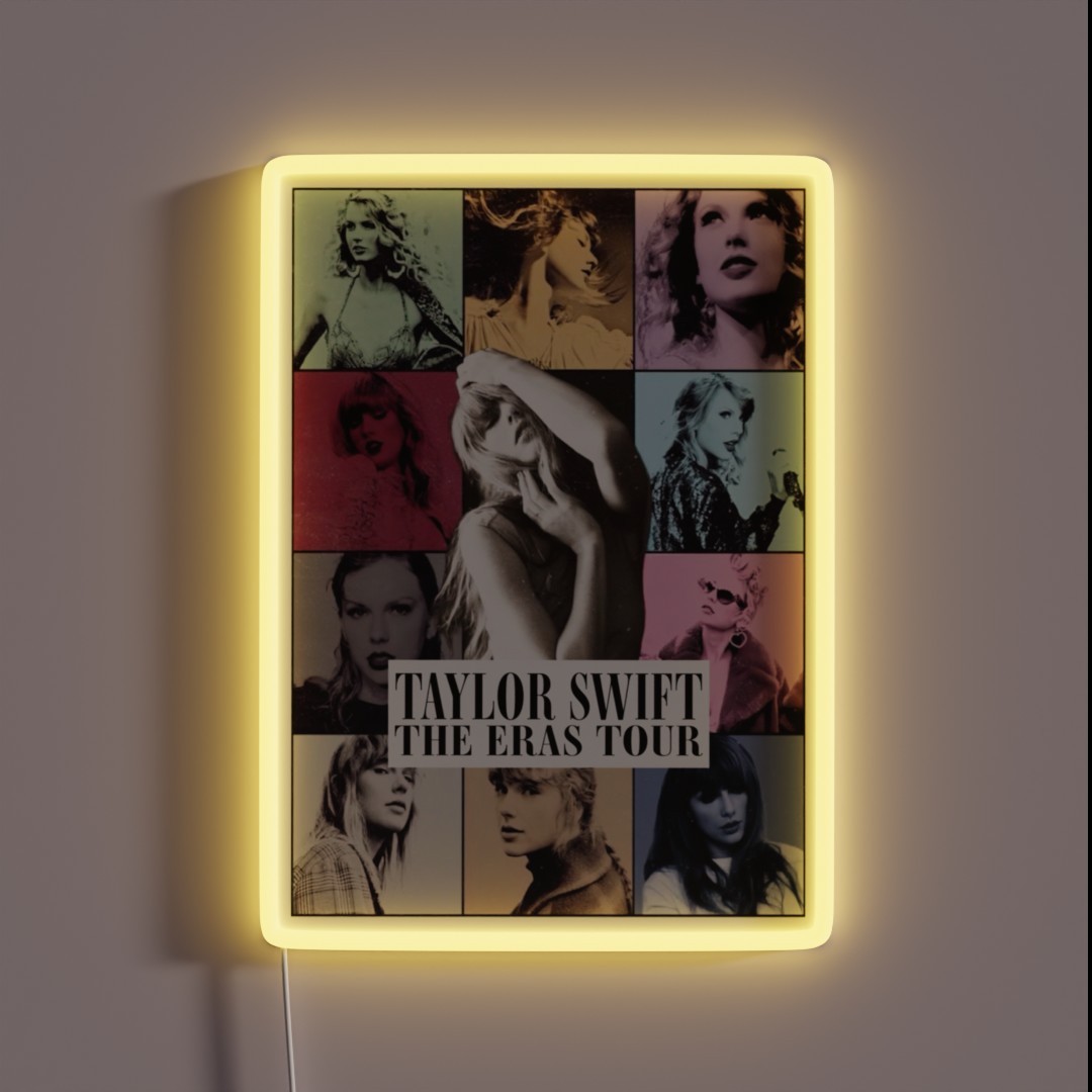 TAYLOR SWIFT THE ERAS TOUR RGB Neon Sign TAYLOR SWIFT THE ERAS TOUR RGB Neon Sign