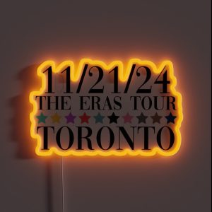 Taylor Swift The Eras Tour Toronto Night 4 RGB Neon Sign
