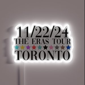 Taylor Swift The Eras Tour Toronto Night 5 RGB Neon Sign