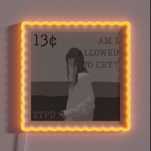 Taylor Swift TTPD Postage Stamp 4 RGB Neon Sign