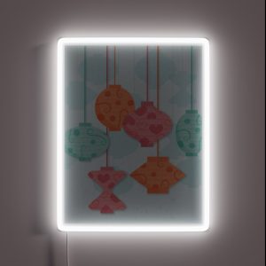 Tea Party Lanterns RGB Neon Sign