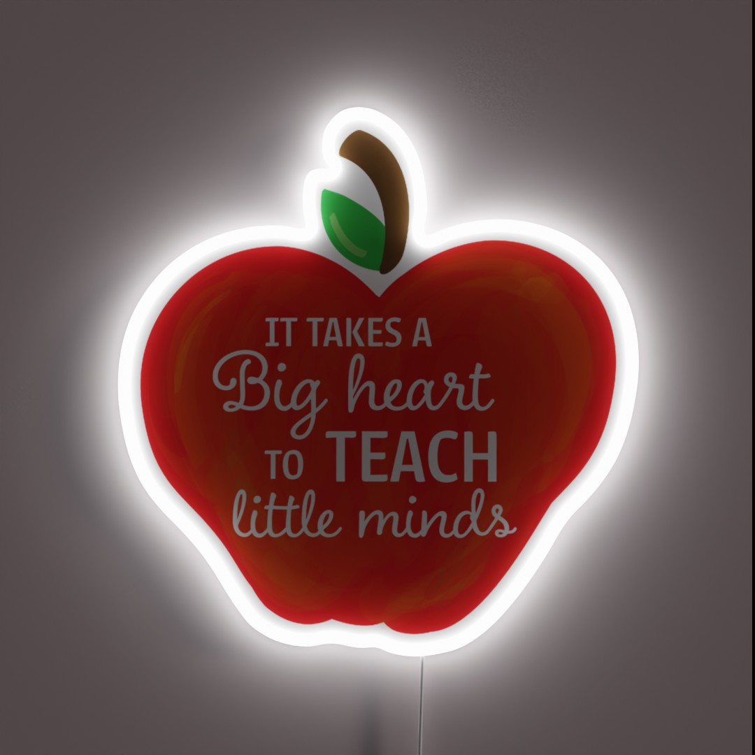 Teaching Apple RGB Neon Sign Teaching Apple RGB Neon Sign