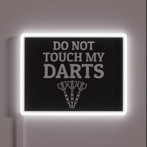 Team Darts Darts Team Dartgame Dartboard RGB Neon Sign