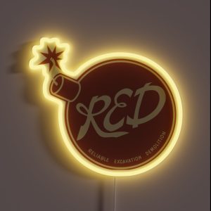 Team Fortress 2 Red Team RGB Neon Sign