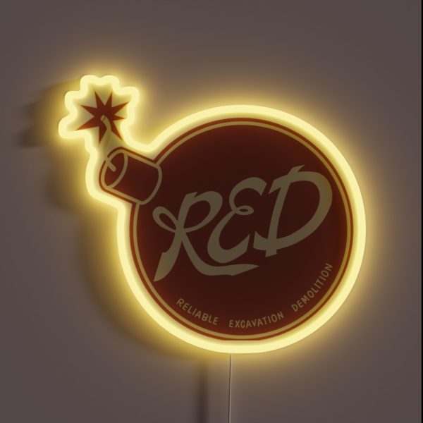 Team Fortress 2 Red Team RGB Neon Sign