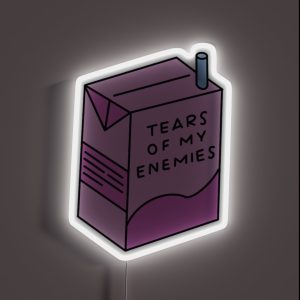 Tears Of My Enemies RGB Neon Sign Tears Of My Enemies RGB Neon Sign