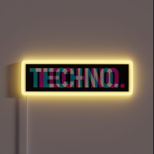 Techno RGB Neon Sign