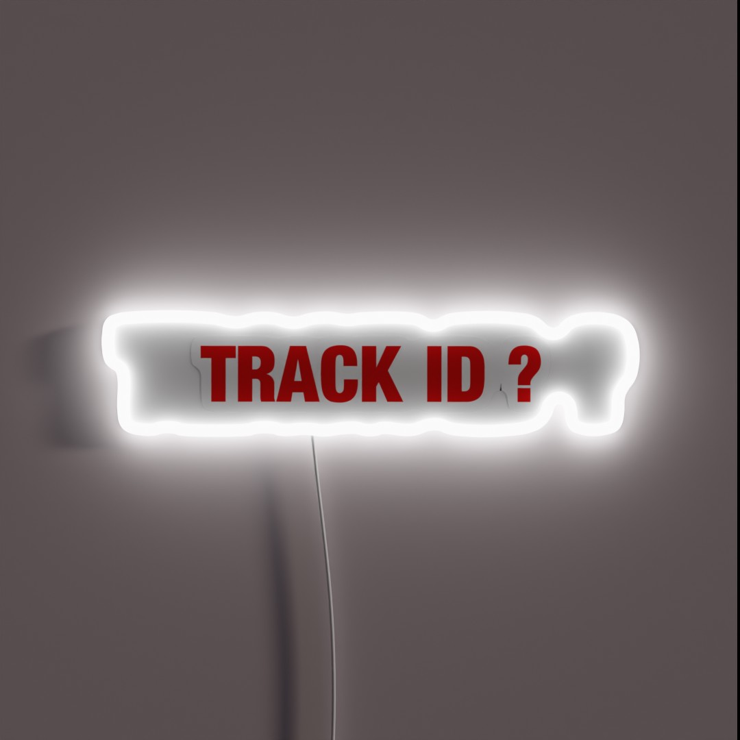 Techno Techno Music TRACK ID RGB Neon Sign Techno Techno Music TRACK ID RGB Neon Sign