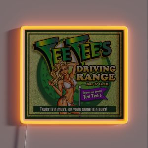 Tee Tee S Driving Range RGB Neon Sign