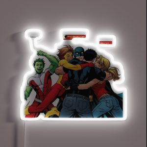 Teen Titans 2003 Core Four RGB Neon Sign