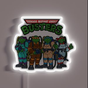Teenage Mutant Ghost Busters RGB Neon Sign