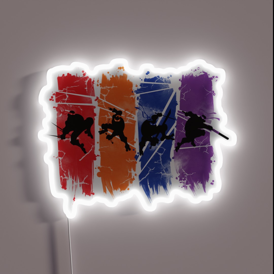 TEENAGE MUTANT NINJA TURTLES RGB Neon Sign TEENAGE MUTANT NINJA TURTLES RGB Neon Sign