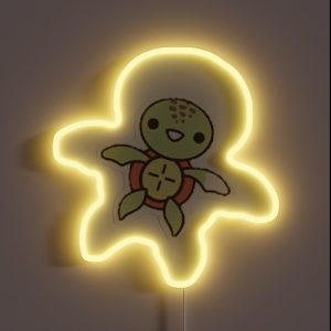 Teeny Tiny Turtle RGB Neon Sign