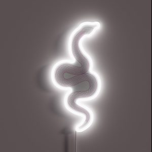 Tell Me Snake Illustration RGB Neon Sign