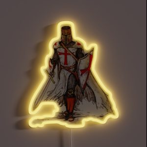 Templar Knight RGB Neon Sign