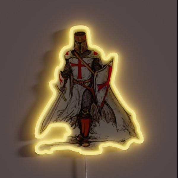 Templar Knight RGB Neon Sign