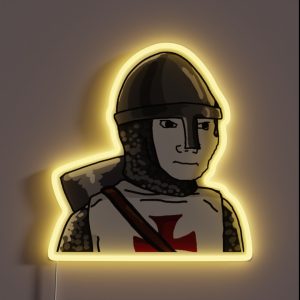 Templar Wojak RGB Neon Sign