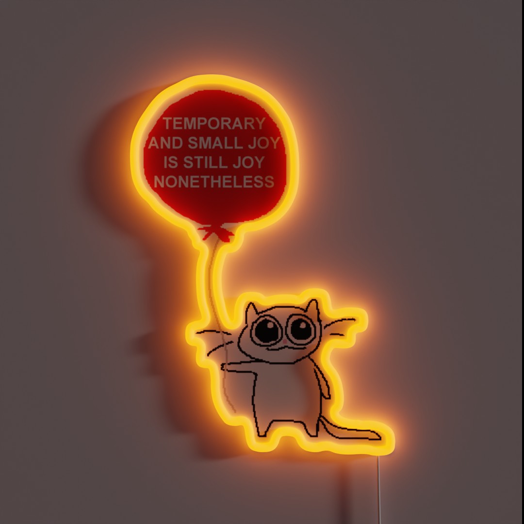 Temporary Joy RGB Neon Sign Temporary Joy RGB Neon Sign