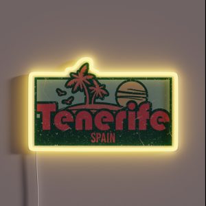 Tenerife Exotic Honeymoon Trip Gifts RGB Neon Sign