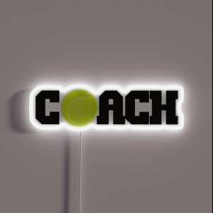 Tennis Coach RGB Neon Sign