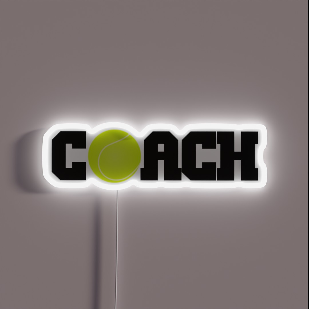 Tennis Coach RGB Neon Sign Tennis Coach RGB Neon Sign