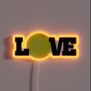 Tennis Love RGB Neon Sign