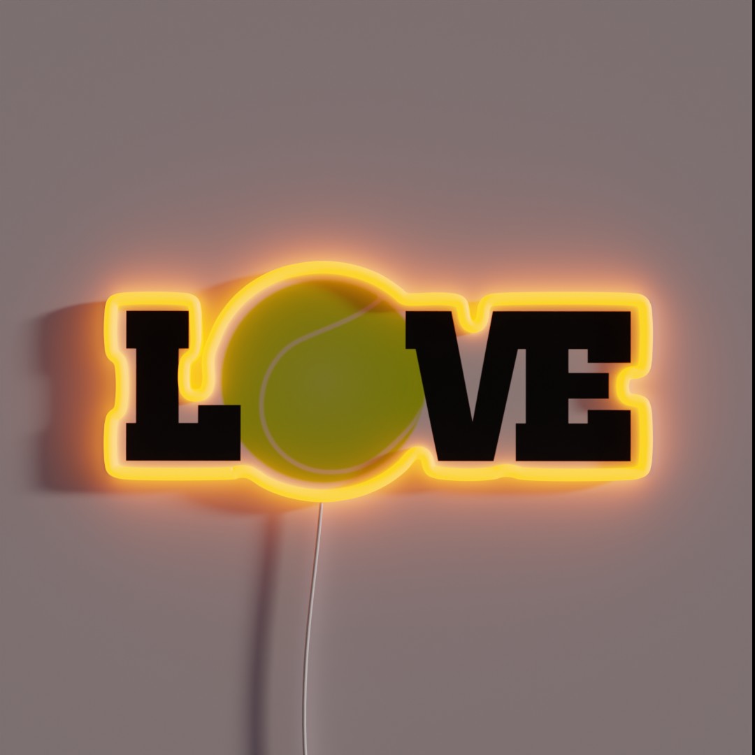 Tennis Love RGB Neon Sign Tennis Love RGB Neon Sign