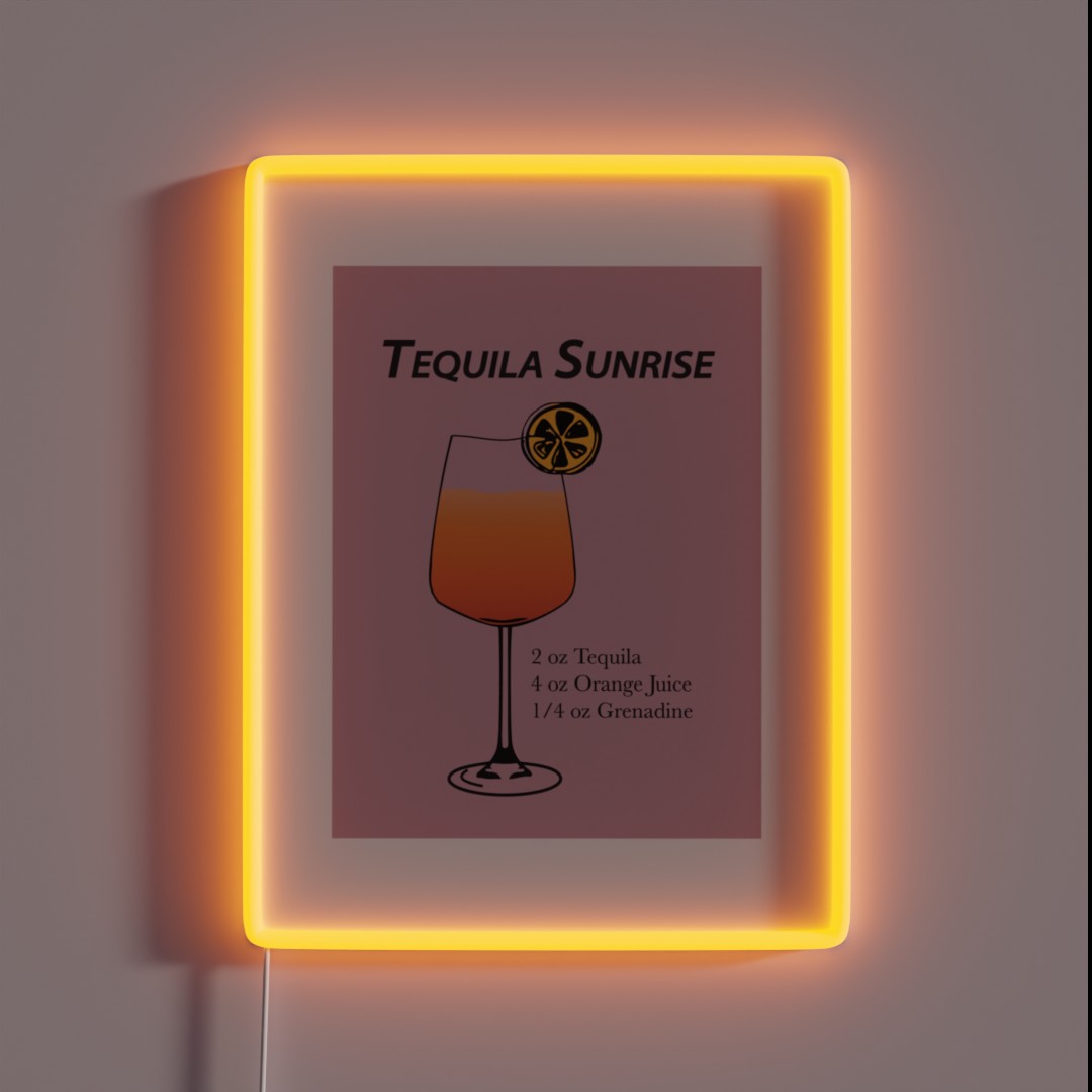 Tequila Sunrise RGB Neon Sign Tequila Sunrise RGB Neon Sign
