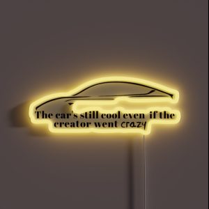Tesla Bumper Dark RGB Neon Sign