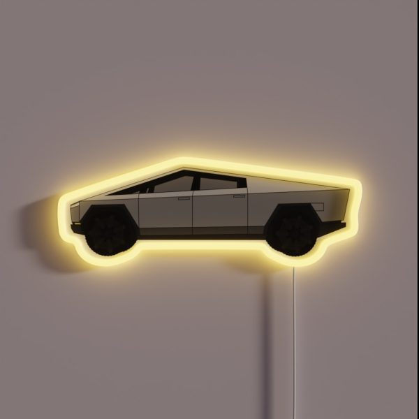 Tesla Cybertruck RGB Neon Sign