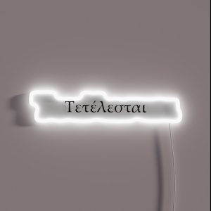 Tetelestai It Is Finished RGB Neon Sign