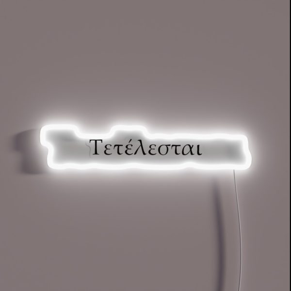 Tetelestai It Is Finished RGB Neon Sign
